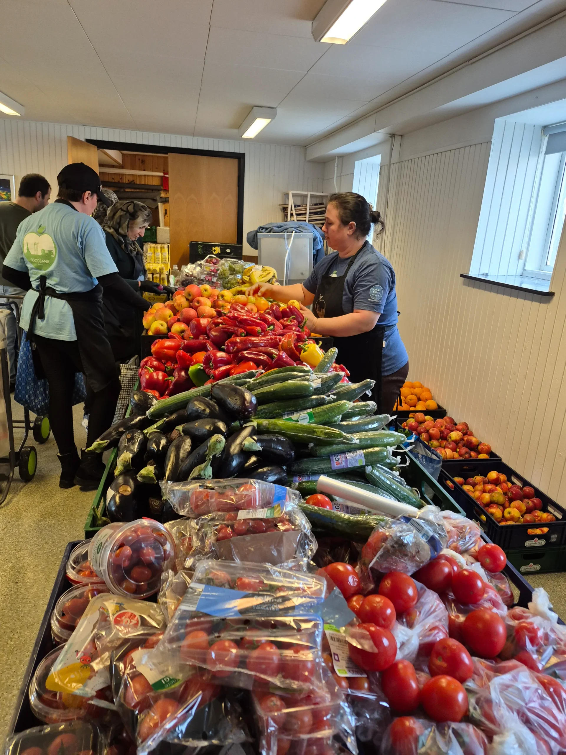 Transport af mad til sorteringscenter